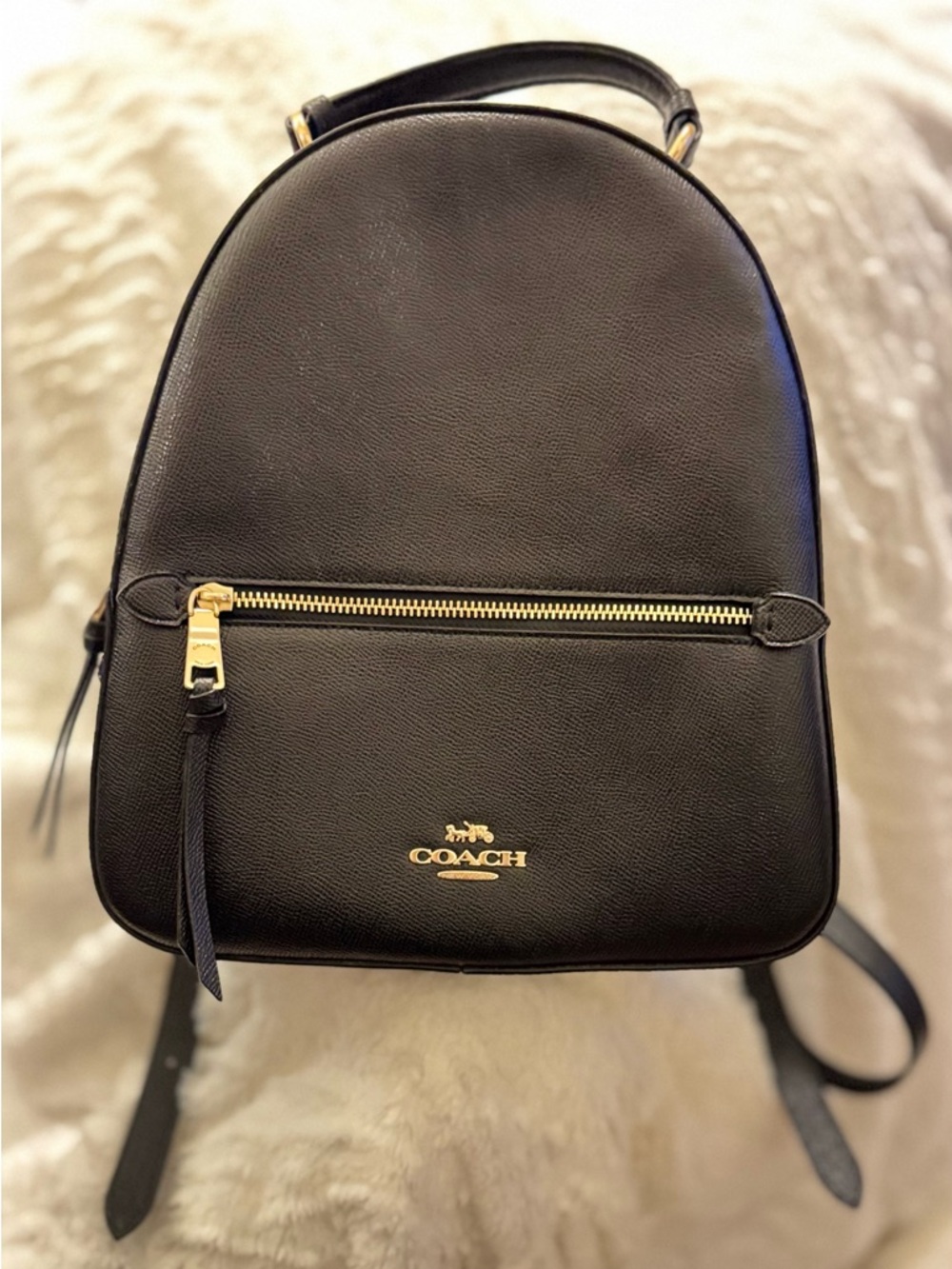 NWOT Coach Court Mini Backpack F76622 Black/tan Signature Canvas Backpack